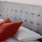 Kingham Grey Velvet Ottoman Bed - King Size ModelBedroom