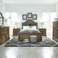 MDR Wildfire Caramel Pine 4 Piece Queen Bedroom Set ModelBedroom