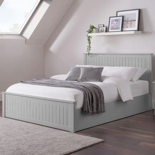 Julian Bowen Maine Ottoman Bed in Dove Grey ModelBedroom