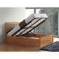 Malmo Oak Wooden Ottoman Bed - Double ModelBedroom