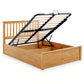 Malmo Oak Wooden Ottoman Bed - Double ModelBedroom