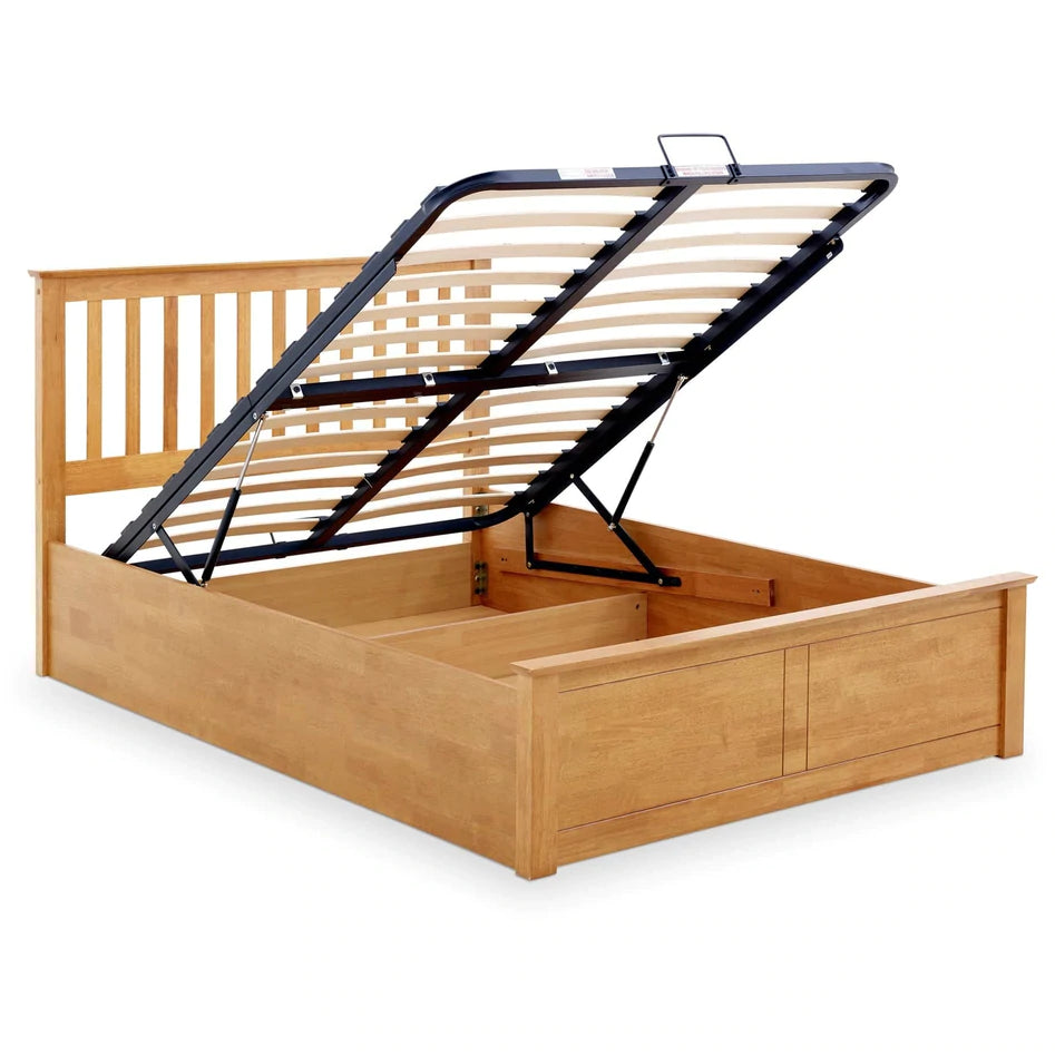 Malmo wooden ottoman bed deals