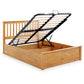 Malmo Oak Wooden Ottoman Bed - King Size ModelBedroom