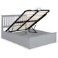Malmo Pearl Grey Wooden Ottoman Bed - King Size ModelBedroom