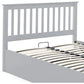 Malmo Pearl Grey Wooden Ottoman Bed - King Size ModelBedroom