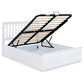 Malmo White Wooden Ottoman Bed - Double ModelBedroom