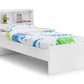 Manhattan Bookcase Bed 90CM - Kids Bookcase Bed Single ModelBedroom
