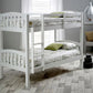 Mya White Bunk Bed ModelBedroom