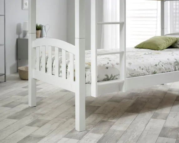 Mya White Bunk Bed ModelBedroom