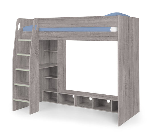 Nebula Gaming Bed Grey Oak - Teenage Gaming Pod Bed ModelBedroom