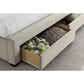 Newton Warmstone Velvet 4 Drawer Storage Bed - Double ModelBedroom