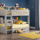 Orion Bunk Bed Grey Oak - Orion Bunk Bed with Storage Drawer ModelBedroom