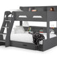 Orion Triple Sleeper Anthracite - Kids Triple Sleeper with Storage Drawer ModelBedroom
