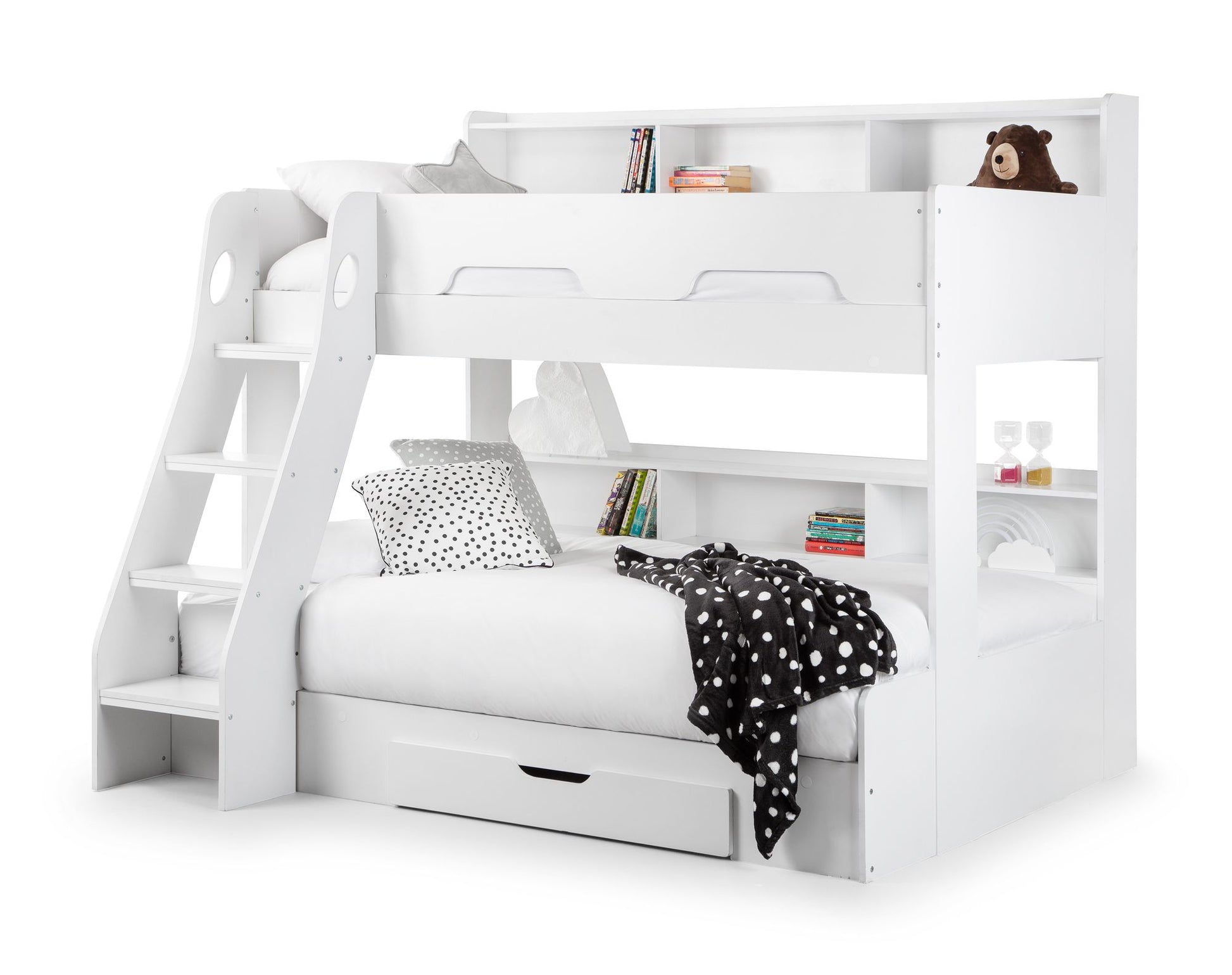 Orion Triple Sleeper - Kids White Triple Sleeper Bunk Bed ModelBedroom