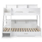 Orion Triple Sleeper - Kids White Triple Sleeper Bunk Bed ModelBedroom