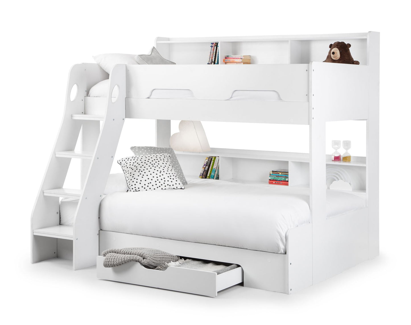 Orion Triple Sleeper - Kids White Triple Sleeper Bunk Bed ModelBedroom