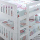 Oslo White Quadruple Bunk Bed - Double Bunk Bed White ModelBedroom