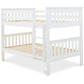 Oslo White Quadruple Bunk Bed - Double Bunk Bed White ModelBedroom