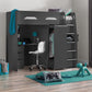 Pegasus High Sleeper Anthracite - High Sleeper with Wardrobe ModelBedroom