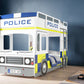 Flair UK Police Bunk Bed - Kids Police Bunk Bed - Kids Novelty Bed ModelBedroom