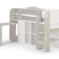 Saturn Mid Sleeper Taupe - Kids Mid Sleeper With Storage and Chest Drawer ModelBedroom