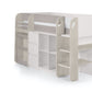 Saturn Mid Sleeper Taupe - Kids Mid Sleeper With Storage and Chest Drawer ModelBedroom