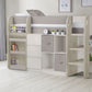 Saturn Mid Sleeper Taupe - Kids Mid Sleeper With Storage and Chest Drawer ModelBedroom