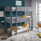 Snowdon Grey Three Tier Bunk Bed ModelBedroom