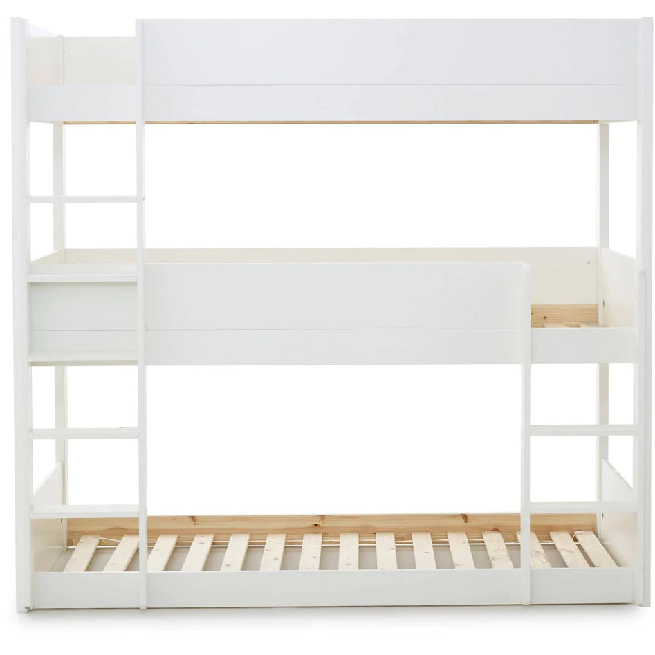 Snowdon White Three Tier Bunk Bed