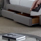 Soho Grey Fabric 4 Drawer Storage Bed - Double ModelBedroom