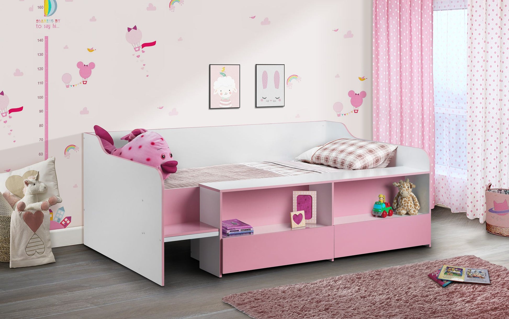 Stella Lower Sleeper Pink ModelBedroom