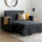 Troy Grey Sofa Bed ModelBedroom