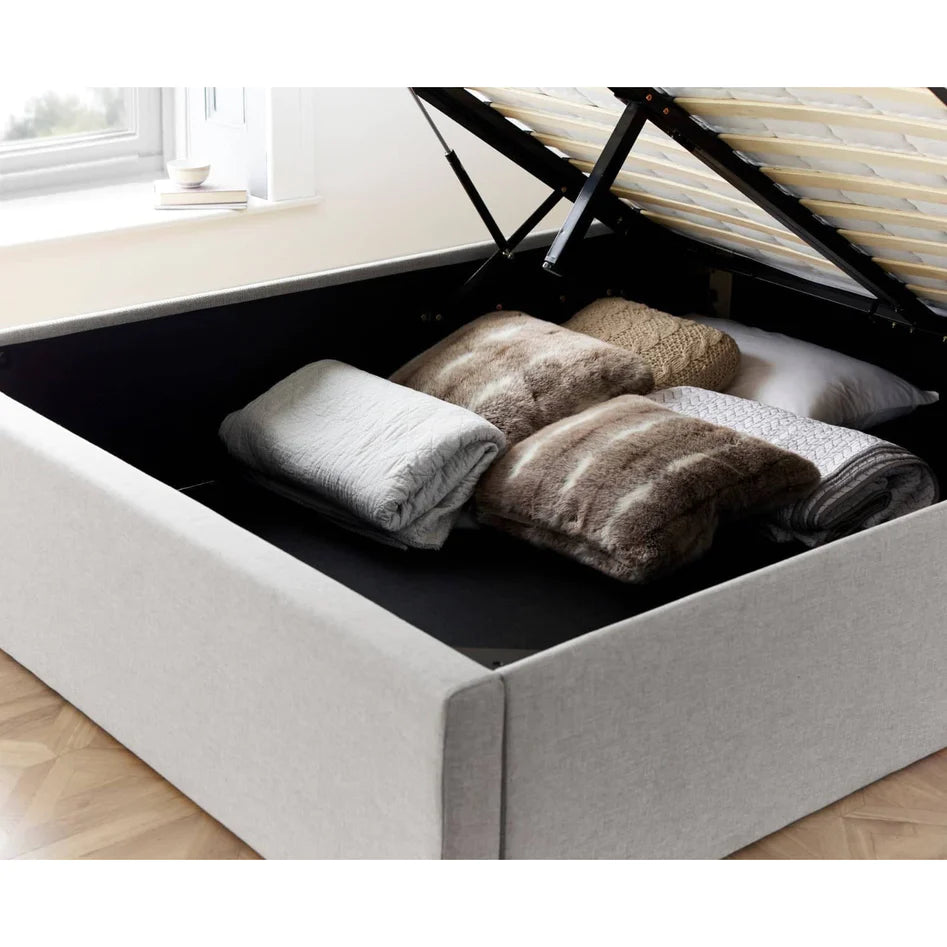 Wilson Grey Fabric Ottoman Bed - Double ModelBedroom