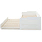 Copella White Guest Bed With Trundle ModelBedroom