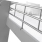 Domino Triple Sleeper Light Grey - Light Grey Wooden Triple Bunk Bed ModelBedroom