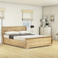 Luxury Windsor Solid Oak Sleigh Ottoman Bed ModelBedroom