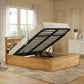 Luxury Modena Solid Oak Ottoman Storage Bed ModelBedroom