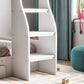 Flair Flick Bunk Bed White with Shelves And Drawer - Kids Single Bunk Bed ModelBedroom