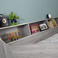 Jupiter Mid Sleeper Grey Oak - Kids Grey Mid Sleeper with Desk and Storage ModelBedroom