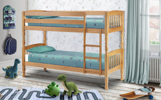 Lincoln Bunk Bed 90CM - Solid Pine ModelBedroom