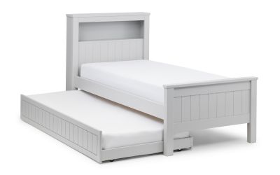 Maine Bookcase Bed Dove Grey - Kids Single Bed ModelBedroom