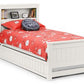 Maine Bookcase Bed Surf White - Teenage Single Bed ModelBedroom