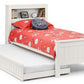 Maine Bookcase Bed Surf White - Teenage Single Bed ModelBedroom
