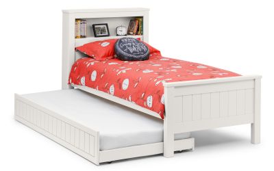 Maine Bookcase Bed Surf White - Teenage Single Bed ModelBedroom