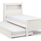 Maine Bookcase Bed Surf White - Teenage Single Bed ModelBedroom