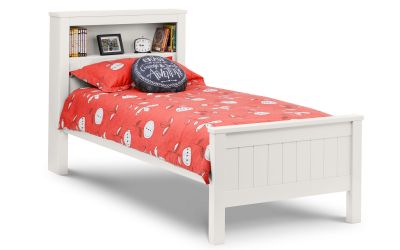 Maine Bookcase Bed Surf White - Teenage Single Bed ModelBedroom