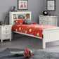 Maine Bookcase Bed Surf White - Teenage Single Bed ModelBedroom