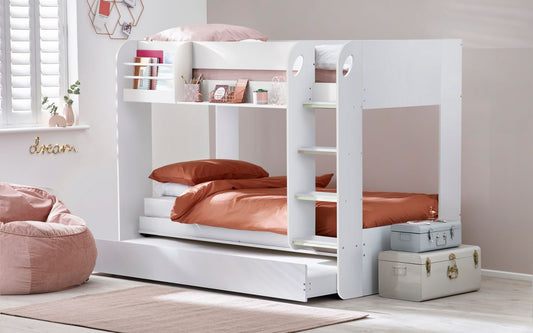 Mars Bunk & Underbed - Kids Bunk Bed with Trundle ModelBedroom